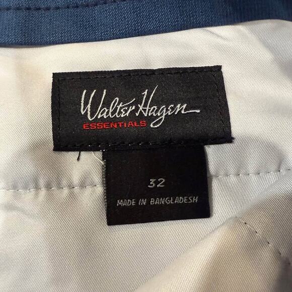 Walter Hagen Flat Front Chino Golf Shorts Men’s Size 32 Blue Performance Summer - Picture 3 of 5